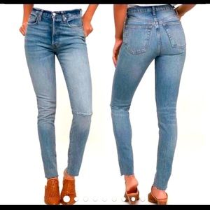 NWOT Free People size 28 Stella skinny jeans distressed